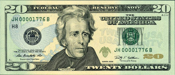 $20 Federal Reserve Note