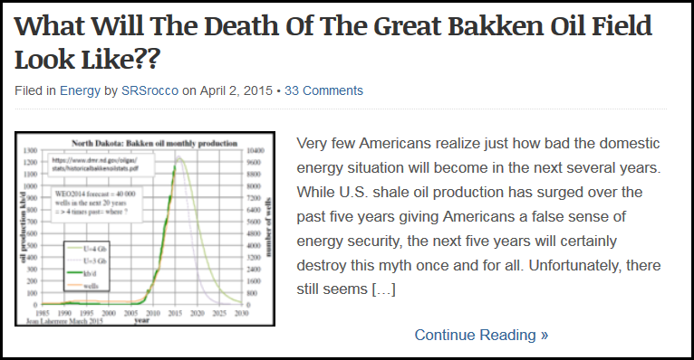 What Will Death Of Bakken Field Look Like