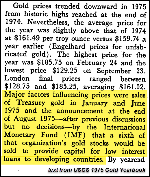 1975 IMF Gold sales